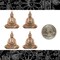 Antiqued Copper Plated Brass Buddha Charm-Pendants - Set of Four - C-C46